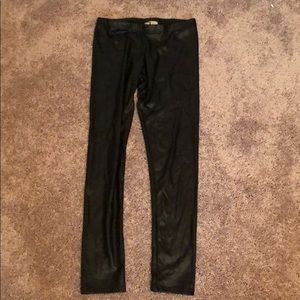 Faux leather leggings